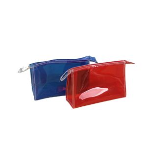 Factory Wholesale Student Pencil case PVC Colored Pencil case Semi Transparent Storage Stationery <b>Bags</b> Custom Logos and Size - Product Image 1