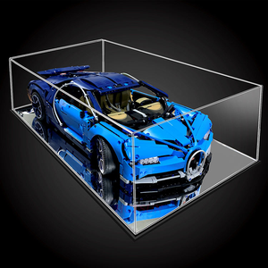 Vitrine d'exposition en acrylique pour modèles de voitures, boîte de présentation transparente anti-poussière pour collection de modèles de voitures et blocs de construction <span class=keywords><strong>Lego</strong></span> - Product Image 1