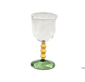 Wholesale Customized Vintage Hand Blown Circle <strong>Stem</strong> Wine Glass Goblets <strong>Champagne</strong> <strong>Flutes</strong> for Wedding - Product Image 2