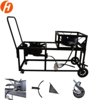 Réchaud à gaz GPL portable à 2 brûleurs, surface en fonte haute pression pour le camping et la cuisine en plein air