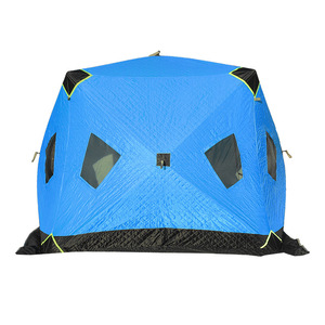 Tente de sauna pop-up personnalisée pour l'extérieur, portable, carrée, isolée, pour la randonnée, le camping, la pêche sur glace, tente chaude d'hiver - Product Image 6