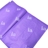 Papier d'emballage en tissu noir de luxe imprimé à l'or sur mesure, 17 g/m², personnalisé, biodégradable, pour vêtements
