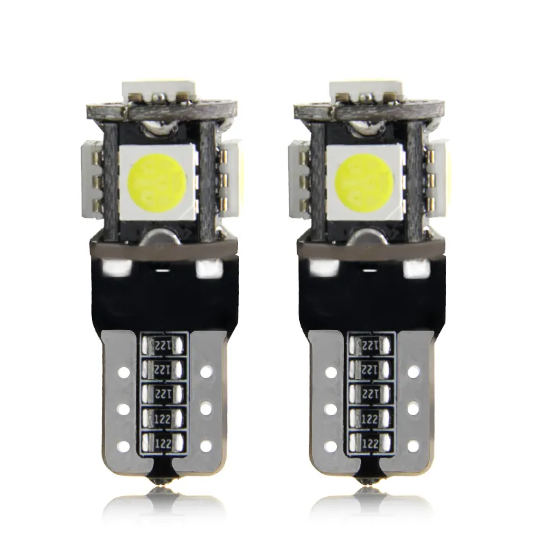 High Quality Cool White Led Interior Light 5050 5SMD Canbus W5W 194 T10