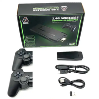 Stick de jeu vidéo M8 Retro HD 4K avec 20000 jeux préchargés et deux manettes sans fil pour enfants et adultes pour jouer à la maison