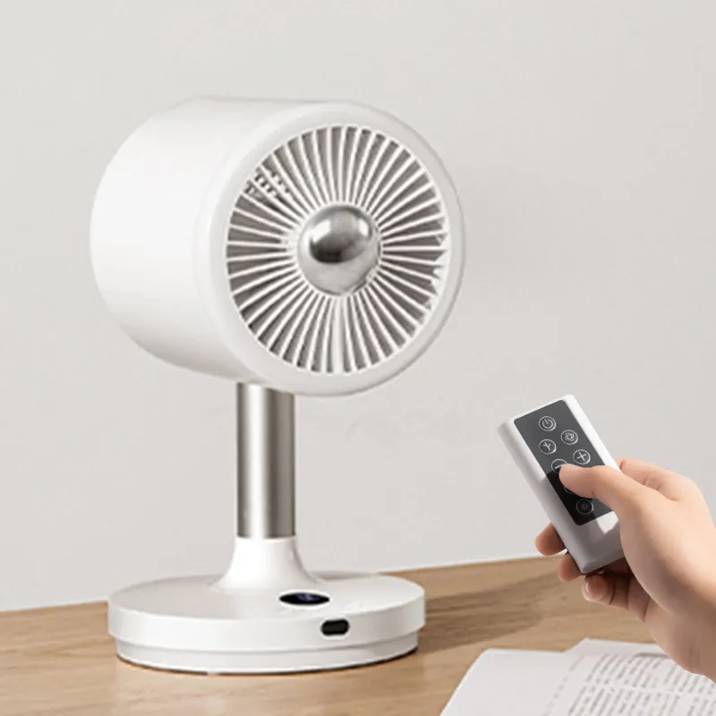 Portable Air Circulator 2 in 1 Telescopic Floor Desk Fan USB Rechargeable Personal Standing Pedestal Oscillating Fan