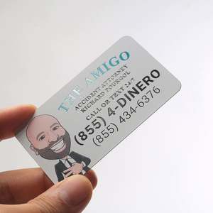 Cheap Laser Cut Gold Metal Business Card - Product Image 1