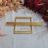HY Rechteck Tisch Hoch rahmen Säulen ständer Mitte De Tisch Hochzeit Gold Blumen ständer Hochzeit Mittelstücke