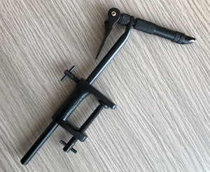 Steel <strong>Fly</strong> <strong>Tying</strong> <strong>Vise</strong> with C-Clamp Brass Rotary Whin Finisher Bobbin Thread Holder Set for <strong>Fly</strong> Fishing Hook <strong>Tying</strong> Tools - Product Image 5