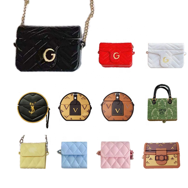 Чехол для Airpod 3 pro 1 2, новый 3d Силиконовый брендовый объемный Модный Роскошный кошелек Kawaii, сумка аниме, дизайнерский чехол под заказ для Airpods