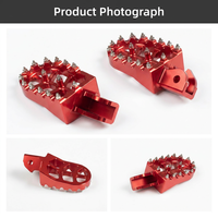 Repose-pieds de moto professionnels OEM en aluminium CNC, compatibles avec les modèles CRF modifiés, antidérapants