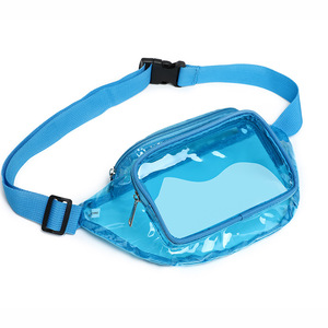 Stadium Approved <strong>Waist</strong> Belt Bum <strong>Bag</strong> for Women Men, Fashion PVC Transparent <strong>Waist</strong> <strong>Bag</strong> Holographic Fanny Pack with Adjustable Belt - Product Image 2