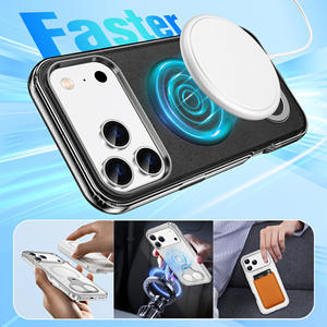 Funda para iPhone 17 AIR con soporte magnético de doble anillo, funda protectora completa anticaídas - Product Image 2