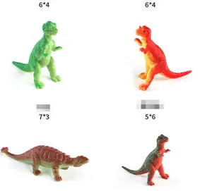 12 Buah/Kantong Dinosaurus Mini Plastik Lunak Hidup untuk Anak-anak Dewasa Kotak Buta Dekompresi Mainan Mandi Mewah Bayi Lucu Dalam Stok