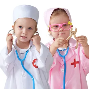 High quality Children role play little doctor nurse pretend play uniform Doctor Toys Set for kids boys and girls