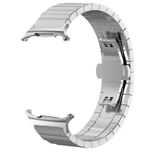 Bracelet en acier inoxydable à boucle papillon pour bracelet de montre Samsung Bracelets en métal pour <span class=keywords><strong>Galaxy</strong></span> <span class=keywords><strong>Watch</strong></span> 8 <span class=keywords><strong>40mm</strong></span> 44mm 8 Bracelet de montre classique 46mm - Product Image 6