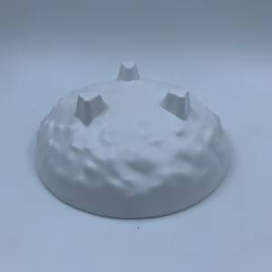 D 12.5 cm Hauteur 4.5 cm 210 G Mélamine Matériel Imitation Porcelaine Blanc Brillant Couleur Clés Bijoux Petits Plateaux - Product Image 4