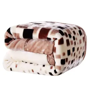 Изготовленный на заказ логотип переработанный толстый теплый супер мягкий роскошный овечья шерсть плюшевая кровать Sherpa диван одеяло