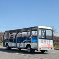 Voiture électrique de tourisme 23 places la plus vendue avec batterie 72V 100A et vitesse de 60 km/h pour sites touristiques et centres de villégiature