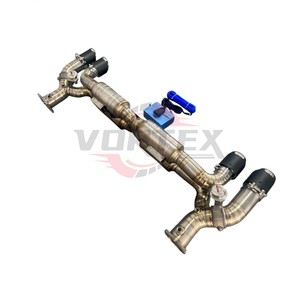 ระบบท่อไอเสียไทเทเนียม valvetronic ระดับพรีเมี่ยม Vortex สำหรับ PORSCHE 911 Carrera 3.0T Turbo S 3.8T Blue Burnt FINISH รับประกัน2ปี - Product Image 3