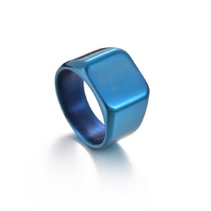 Non Tarnish Jewelry Personalized Fashion Fine Stainless Steel 18K Gold Plated Engraved Blank Logo Finger <b>Ring</b> <b>for</b> <b>Men</b> Women - Product Image 4