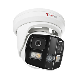 Anpviz US Stock 4K 8MP POE IP 180. Caméra de sécurité à double objectif, audio bidirectionnel, dissuasion active, H.265+, IP66, caméra panoramique - Product Image 1