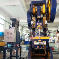 Porte-clés fermé en fil métallique mécanique à faible coût faisant la machine avec poinçonnage
