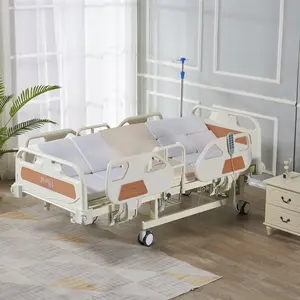 Cama de enfermagem elétrica com vaso sanitário, cama elétrica super de setembro com uso doméstico ajustável