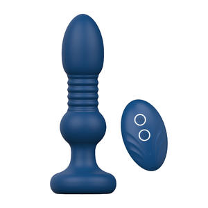 أنثى سدادة قابلة للجر لاسلكية للتحكم عن بعد ألعاب التدليك الشرج G يمكن ارتداؤها بالاهتزاز الشرجي للأزواج - Product Image 5