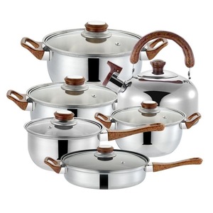 Juego de Ollas y Sartenes de Cocina de Diseño Moderno, 12 Piezas, con Tapa de Vidrio, Incluye Olla para Sopa y Sartén para Freír - Product Image 6