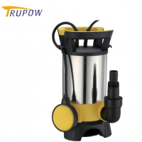 Pompe de drainage submersible 400W avec cage de protection pour le dégagement d'eau des cours et des caves