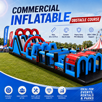 Système de parcours d'obstacles gonflable professionnel 5k en PVC, capacité 50-200 personnes, pour événements sportifs et divertissements en plein air