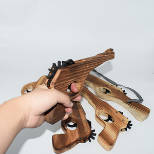 Classica Pistola Giocattolo in Legno per Bambini a Prezzo Economico, Gioco <span class=keywords><strong>di</strong></span> Tiro per Bambini - Product Image 4