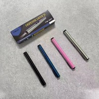 Lampe torche tactique rechargeable à logo personnalisé, haute luminosité, super brillante, petite, pour l'autodéfense, LED promotionnelle, lumière blanche, marque DRM