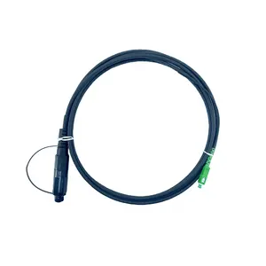 Câble à fibre optique connecteur préconnectorisé étanche extérieur câble de chute de conduit trempé Optitap 5.0mm SC/APC