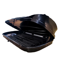 Coffre de toit de voiture 290L ABS + PC avec clips rapides-Ouverture double face et joint étanche