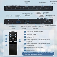 Carte de capture audio-vidéo SYONG NEW 4 en 1 avec affichage quadruple, HDMI, USB 3.0 pour l'enregistrement de jeux, la diffusion en direct et la diffusion télévisuelle