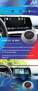 NAVLYNX ApplePie kablosuz CarPlay AI kutusu BMW için çift Wi-Fi Bluetooth 4G GPS HDMI Android oto Qualcomm Snapdragon 665 4GB + 64GB