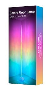 Lámpara de Pie Inteligente RGBIC de Cristal de 10W, Controlada por Aplicación, con Cambio de Color para el Hogar - Product Image 4