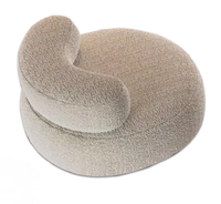 Canapé modulable en tissu Teddy confortable en forme de lune, compression sous vide, design d'intérieur, meubles de salon pour la maison et l'appartement