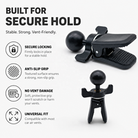 Support de téléphone universel 3 en 1 pour porte-gobelet de voiture 360 °   Support de téléphone portable flexible et rotatif pour grille d'aération de voiture