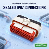 Connecteur de faisceau de câbles étanche automobile Lanshuo 776164-2 IP67 250V femelle 35 broches avec coque PBT GF, pas de 4,0 mm, 17A