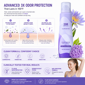 Déodorant Corporel Complet OEM Sans Aluminium, pH Équilibré, Protection Invisible, Parfum Lilas Nénuphar pour Femme - Product Image 3