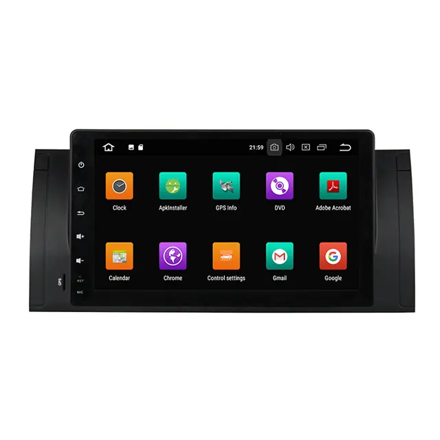 Vente chaude 9-Pouces 00-07 Est Applicable À Bmw X5 Huit Core Android 8.0 Navigateur Gps Image Inversée Véhicule Monté Grand Écran