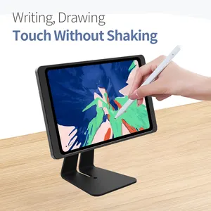 EMONITA Desk Stand With Strong Magnetic Charging For IPad Mini 6 8.3-inch Tablet Aluminum Mount Holder