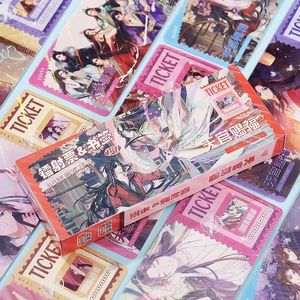 40 pièces/paquet, marque-pages rectangulaires en plastique, billets laser, cartes postales LOMO, Tian Guan Ci Fu Hua Cheng Xie, anime <span class=keywords><strong>Heaven</strong></span> <span class=keywords><strong>Officials</strong></span> <span class=keywords><strong>Blessing</strong></span> - Product Image 2