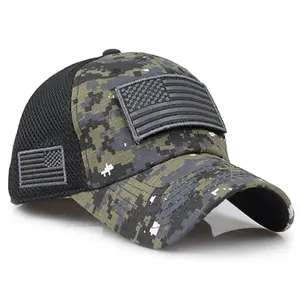 Cappelli personalizzati con Logo personalizzato caldo per berretto da Baseball da uomo cappello da camionista personalizzato mimetico