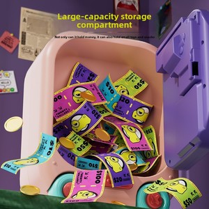 Tirelire éducative en forme de voiture pour enfants, en plastique, bilingue, pour l'éducation précoce, dépôt et retrait d'argent, cadeau d'anniversaire pour garçons et filles - Product Image 4