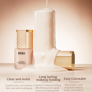 ZOZU Correcteur Hydratant Doux et Transparent à la Vitamine E, Respectueux de la Peau, Longue Durée, Imperméable, Fond de Teint en Bouteille Effet Verre, OEM ODM - Product Image 3