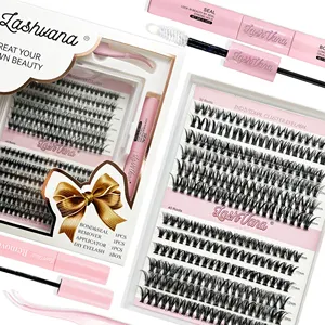 12 Rows 240Clusters/box Cluster Eyelashes Thick 20/30D Individual Eyelash Extension Lash Bunches Professional Fake Lashes Makeup