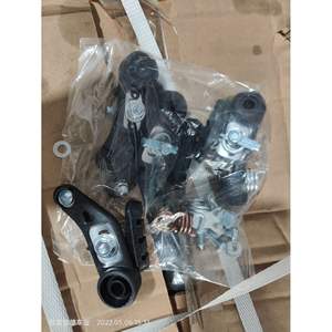 Système de frein à étrier pour VTT 2624, étrier en aluminium forgé noir, plaquettes de frein mécaniques réglables, composite métallique - Product Image 1